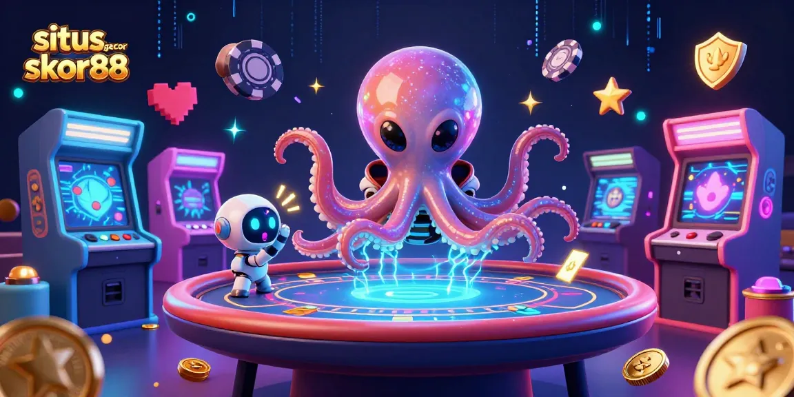 Experience thrilling wins at situs gacor skor88 with an exciting 3D alien gambling scene