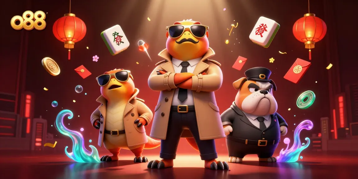 Engage with thrilling casino adventures featuring o88, represented by raptors humorously attempting to enter a VIP area.